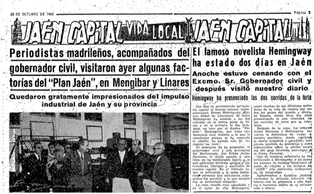 El Diario Jaén, 20 October 1960