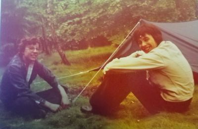 Snapshot of the author, Michael Kleeberg (right), and his childhood friend, Joachim