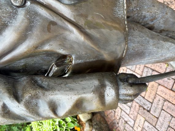 Ernie's notebook, tucked and ready to travel