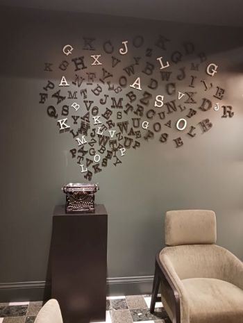 A 1930s typewriter in a Hemingwayesque shrine at the hotel